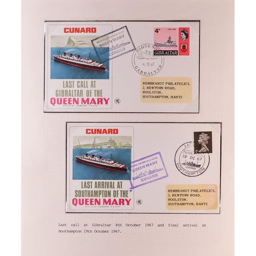 170 - MARITIME COVERS / CARDS collection annotated on album pages and loose, includes a collection of 18 Q... 