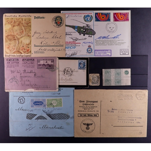 173 - WORLD ACCUMULATION All periods mint & used stamps, covers & postcards in three cartons, includes Ger... 