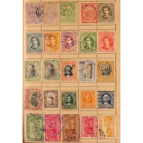 176 - WORLD RANGES 19th Century to 1940's mint & used stamps in ten unpriced old approval books, includes ... 