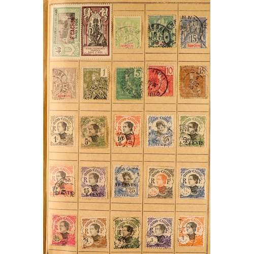 176 - WORLD RANGES 19th Century to 1940's mint & used stamps in ten unpriced old approval books, includes ... 