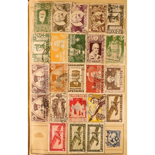 176 - WORLD RANGES 19th Century to 1940's mint & used stamps in ten unpriced old approval books, includes ... 