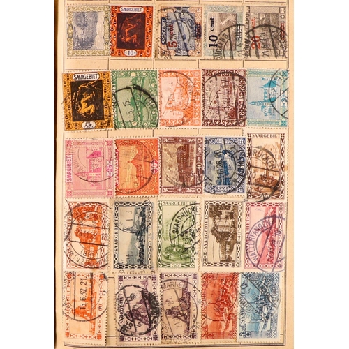 176 - WORLD RANGES 19th Century to 1940's mint & used stamps in ten unpriced old approval books, includes ... 