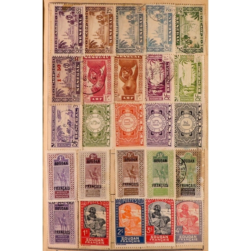 176 - WORLD RANGES 19th Century to 1940's mint & used stamps in ten unpriced old approval books, includes ... 