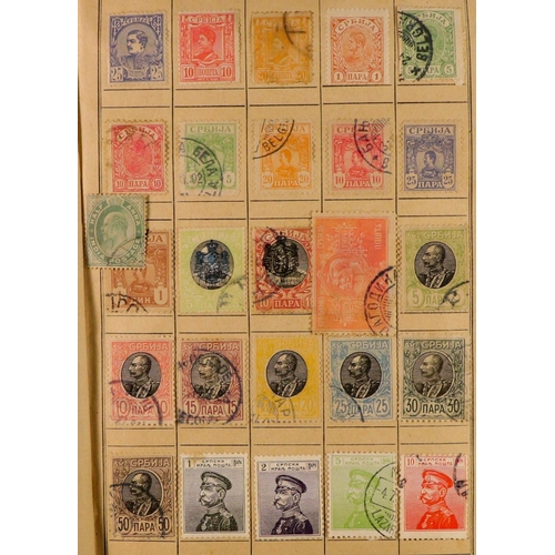 176 - WORLD RANGES 19th Century to 1940's mint & used stamps in ten unpriced old approval books, includes ... 