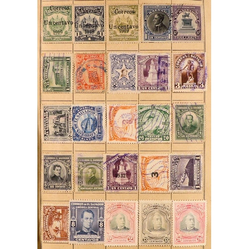 176 - WORLD RANGES 19th Century to 1940's mint & used stamps in ten unpriced old approval books, includes ... 