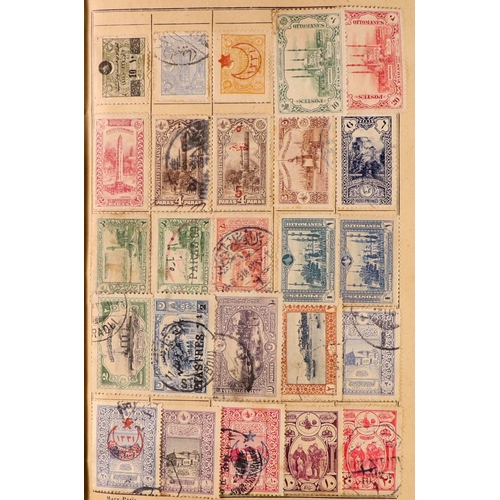 176 - WORLD RANGES 19th Century to 1940's mint & used stamps in ten unpriced old approval books, includes ... 