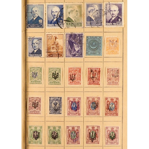 176 - WORLD RANGES 19th Century to 1940's mint & used stamps in ten unpriced old approval books, includes ... 