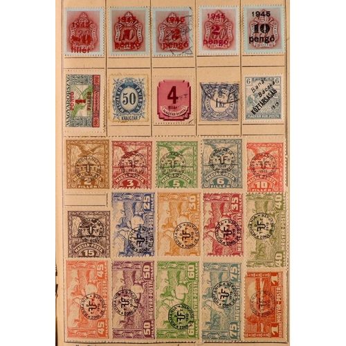 176 - WORLD RANGES 19th Century to 1940's mint & used stamps in ten unpriced old approval books, includes ... 