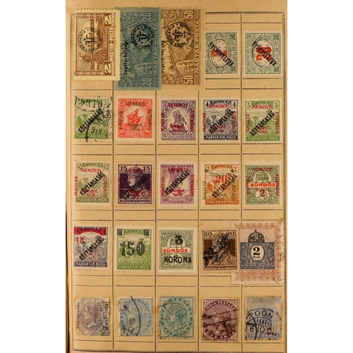 176 - WORLD RANGES 19th Century to 1940's mint & used stamps in ten unpriced old approval books, includes ... 