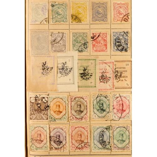 176 - WORLD RANGES 19th Century to 1940's mint & used stamps in ten unpriced old approval books, includes ... 