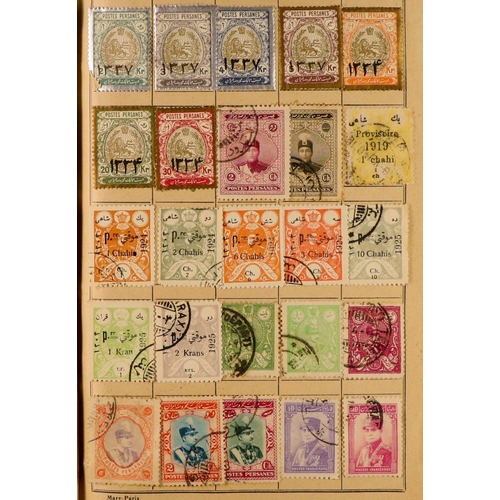 176 - WORLD RANGES 19th Century to 1940's mint & used stamps in ten unpriced old approval books, includes ... 