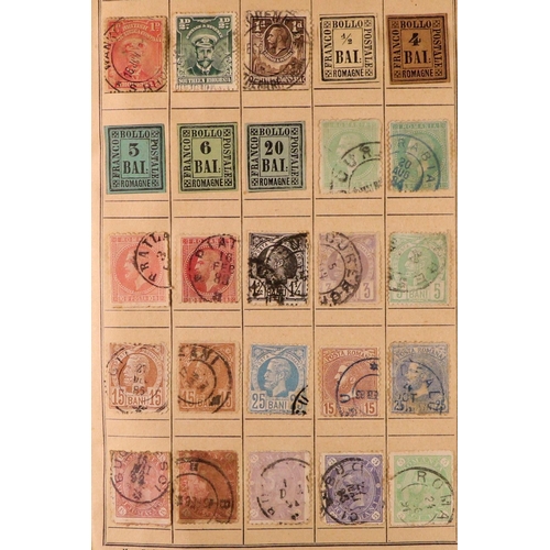 176 - WORLD RANGES 19th Century to 1940's mint & used stamps in ten unpriced old approval books, includes ... 