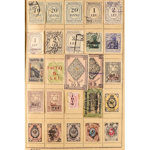 176 - WORLD RANGES 19th Century to 1940's mint & used stamps in ten unpriced old approval books, includes ... 