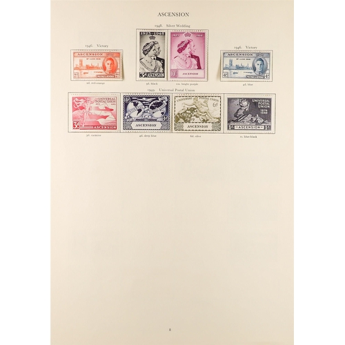 179 - COMMONWEALTH - ATLANTIC ISLANDS mint collection of KGVI stamps on pages from the SG KGVI 'Crown' alb... 