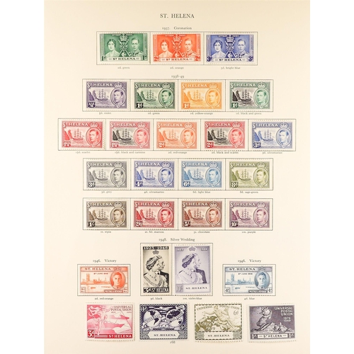 179 - COMMONWEALTH - ATLANTIC ISLANDS mint collection of KGVI stamps on pages from the SG KGVI 'Crown' alb... 