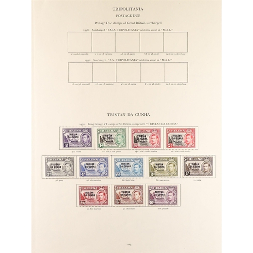 179 - COMMONWEALTH - ATLANTIC ISLANDS mint collection of KGVI stamps on pages from the SG KGVI 'Crown' alb... 