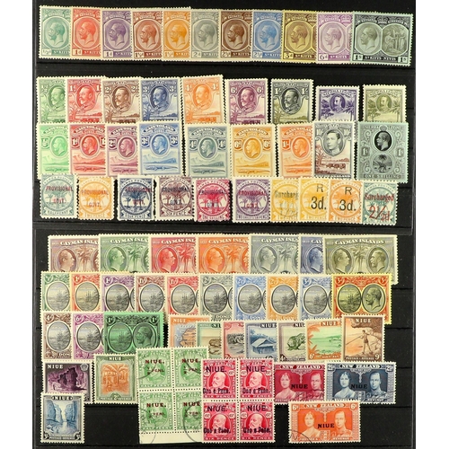 180 - WORLD ASSEMBLY in box, includes world mint & used ranges on stock cards incl Great Britain local rai... 