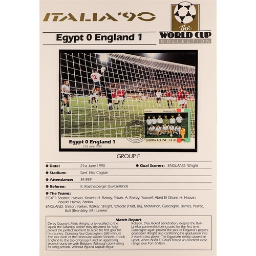 197 - FOOTBALL 1990 WORLD CUP world collection of never hinged mint stamps & mini-sheets, special covers &... 