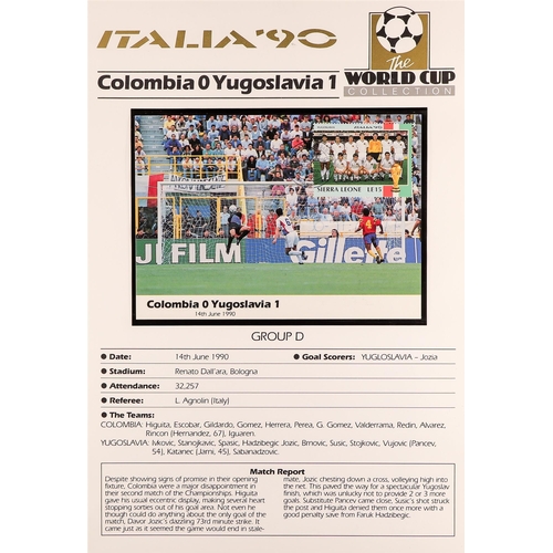 197 - FOOTBALL 1990 WORLD CUP world collection of never hinged mint stamps & mini-sheets, special covers &... 