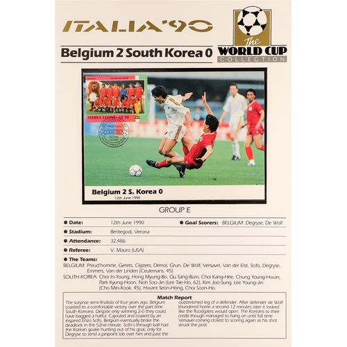 197 - FOOTBALL 1990 WORLD CUP world collection of never hinged mint stamps & mini-sheets, special covers &... 