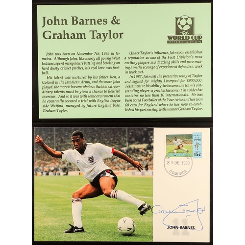 197 - FOOTBALL 1990 WORLD CUP world collection of never hinged mint stamps & mini-sheets, special covers &... 