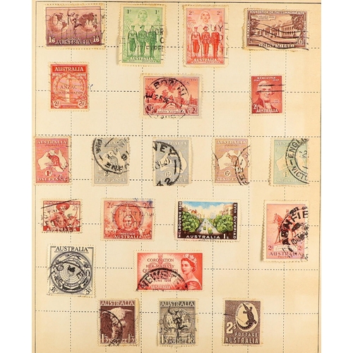 205 - WORLD COLLECTION 1841-1950's mint & used stamps in album, includes British Commonwealth, Cape 1855-6... 