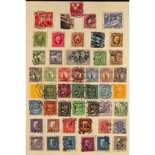 207 - WORLD COLLECTION 1840 to 1930's mint & used stamps in small well filled album, includes Great Britai... 