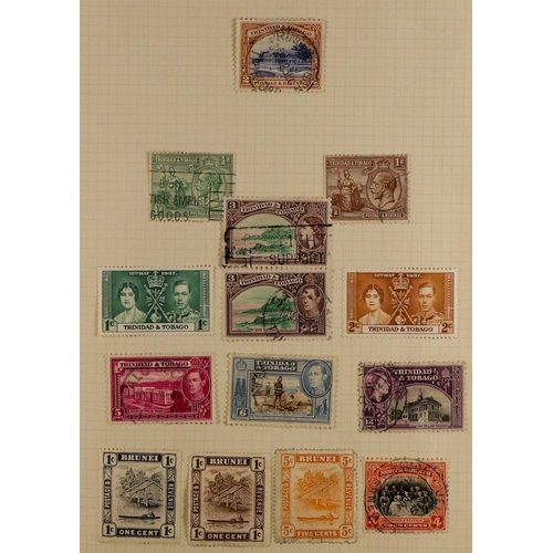 207 - WORLD COLLECTION 1840 to 1930's mint & used stamps in small well filled album, includes Great Britai... 