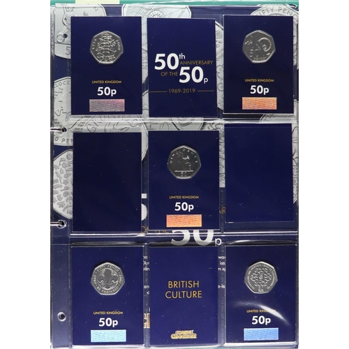 21 - MODERN COIN COLLECTION. Includes 3 sets of the Change Checker 50p collections (Kew Gardens, Scouting... 