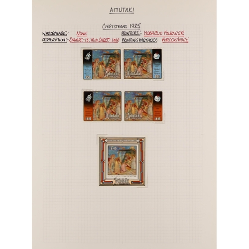 226 - AITUTAKI 1982 - 1996 COLLECTION of mint sets and never hinged mint minature sheets, sheetlets & se-t... 