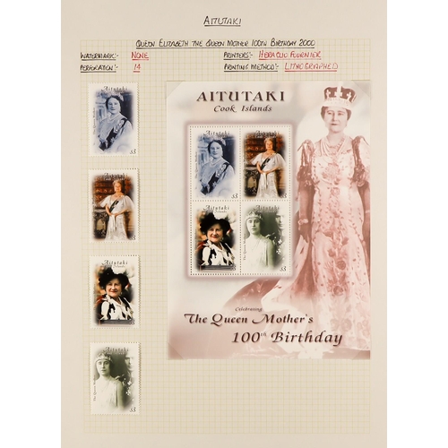 226 - AITUTAKI 1982 - 1996 COLLECTION of mint sets and never hinged mint minature sheets, sheetlets & se-t... 