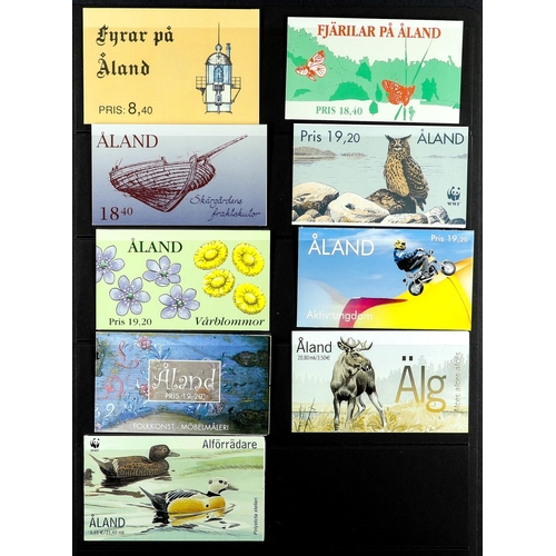 227 - ALAND ISLANDS 1984 - 2001 COLLECTION complete for the period in never hinged mint blocks 4, also all... 