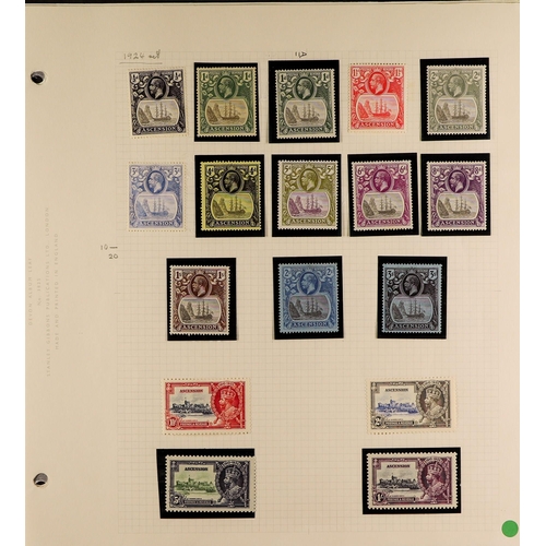 236 - ASCENSION 1922 - 1935 MINT COLLECTION complete for KGV issues from the 1922 overprinted set to 1935 ... 