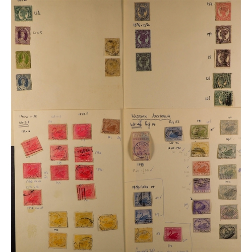 244 - AUSTRALIAN STATES 1850's-1910's MOSTLY USED RANGES on pages, includes New South Wales 1s 