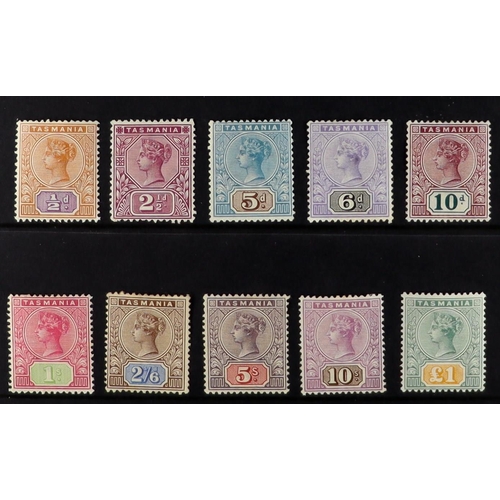 247 - AUSTRALIAN STATES TASMANIA 1892-99 set, SG 216/225, mint. Cat £800 (10 stamps) Lot 247 [c]