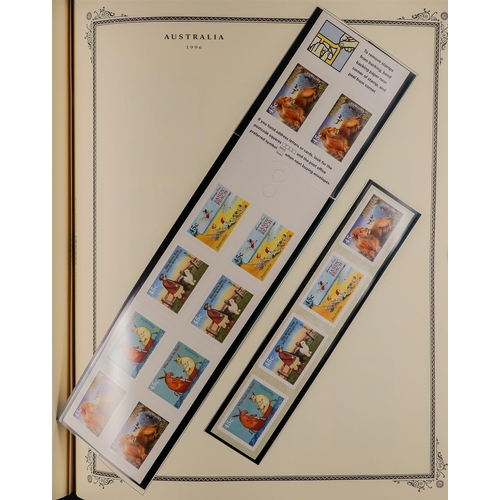 262 - AUSTRALIA 1966 - 2002 NEVER HINGED MINT COLLECTION in a large album, near- complete for the period i... 