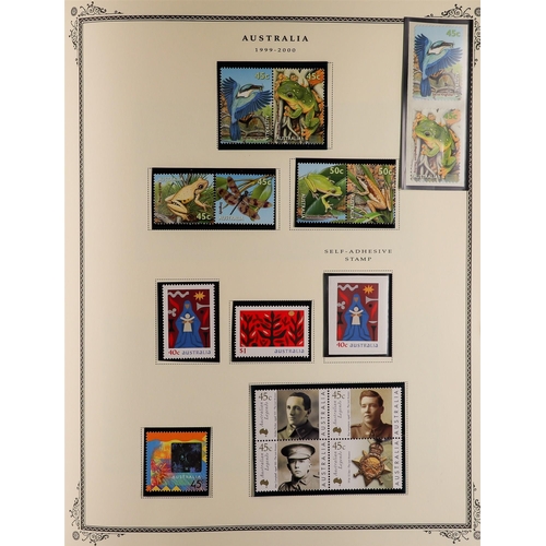 262 - AUSTRALIA 1966 - 2002 NEVER HINGED MINT COLLECTION in a large album, near- complete for the period i... 