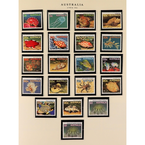 262 - AUSTRALIA 1966 - 2002 NEVER HINGED MINT COLLECTION in a large album, near- complete for the period i... 