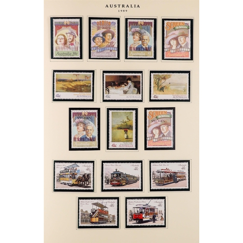 262 - AUSTRALIA 1966 - 2002 NEVER HINGED MINT COLLECTION in a large album, near- complete for the period i... 