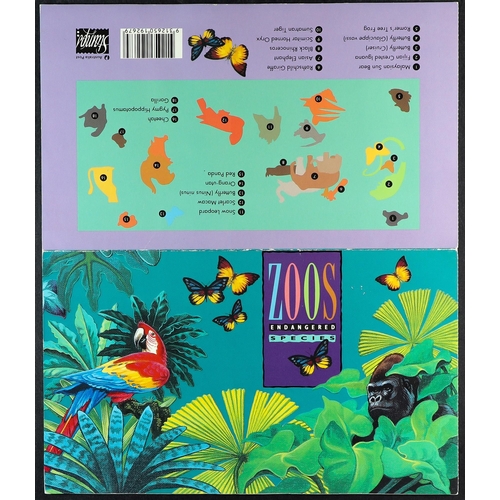 277 - AUSTRALIA 1994 Australian Zoos. Endangered Species set + miniature sheet in sealed Australia Post pr... 