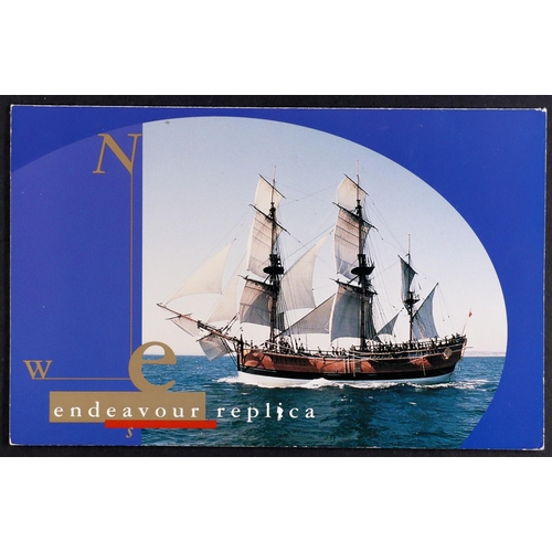 278 - AUSTRALIA 1995 Endeavour Replica pair in sealed Australia Post presentation pack, the stamps with pr... 