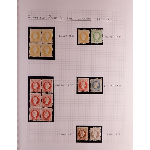 288 - AUSTRIA 1850-1970's COLLECTION/ACCUMULATION in four volumes, includes 1929-30 Landscapes set mint, 1... 