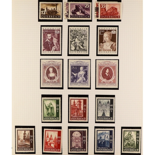 289 - AUSTRIA 1860's-2000's COLLECTION in album, mint (some never hinged) & used, includes 1863 1.05k News... 