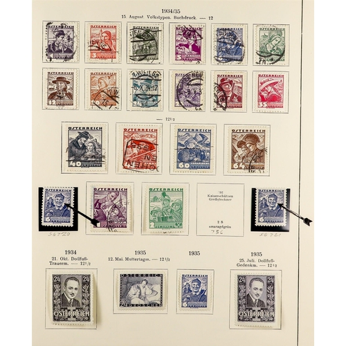 294 - AUSTRIA 1918 - 1937 REPUBLIC COLLECTION of chiefly mint / never hinged mint sets in album incl imper... 