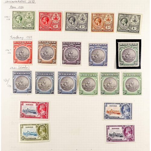 306 - BAHAMAS 1902 - 1935 COLLECTION of 54 mint stamps collection on album pages, note 1902-07 set to 5s, ... 