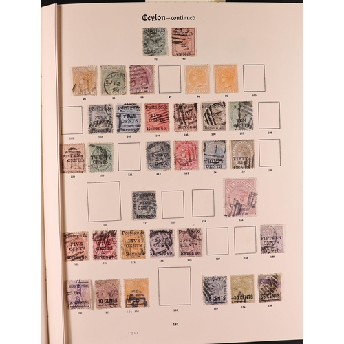 34 - COMMONWEALTH & GB USED COLLECTION of QV to KGV stamps in both volumes of the SG 