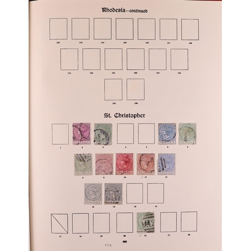 34 - COMMONWEALTH & GB USED COLLECTION of QV to KGV stamps in both volumes of the SG 