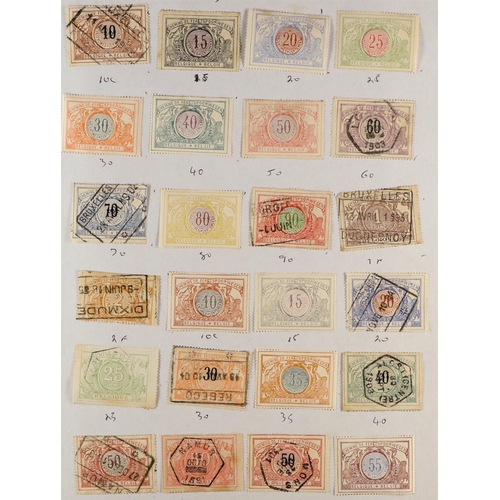 346 - BELGIUM 1860s - 1999 'CRAMMED ALBUMS' a substantial collection of mint & used stamps untidily arrang... 