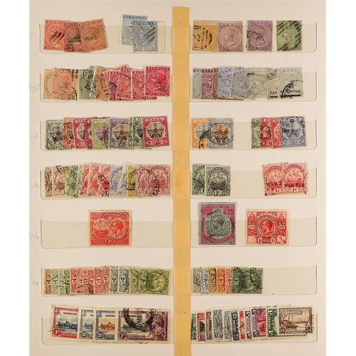 353 - BERMUDA 1865 - 1990's COLLECTION of around 700 mint and used stamps on stock book pages, many sets, ... 