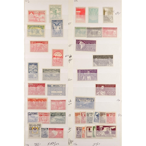 362 - BRAZIL 1900 - 1952 MINT / NEVER HINGED MINT COLLECTION of around 230 stamps & miniature sheets on st... 